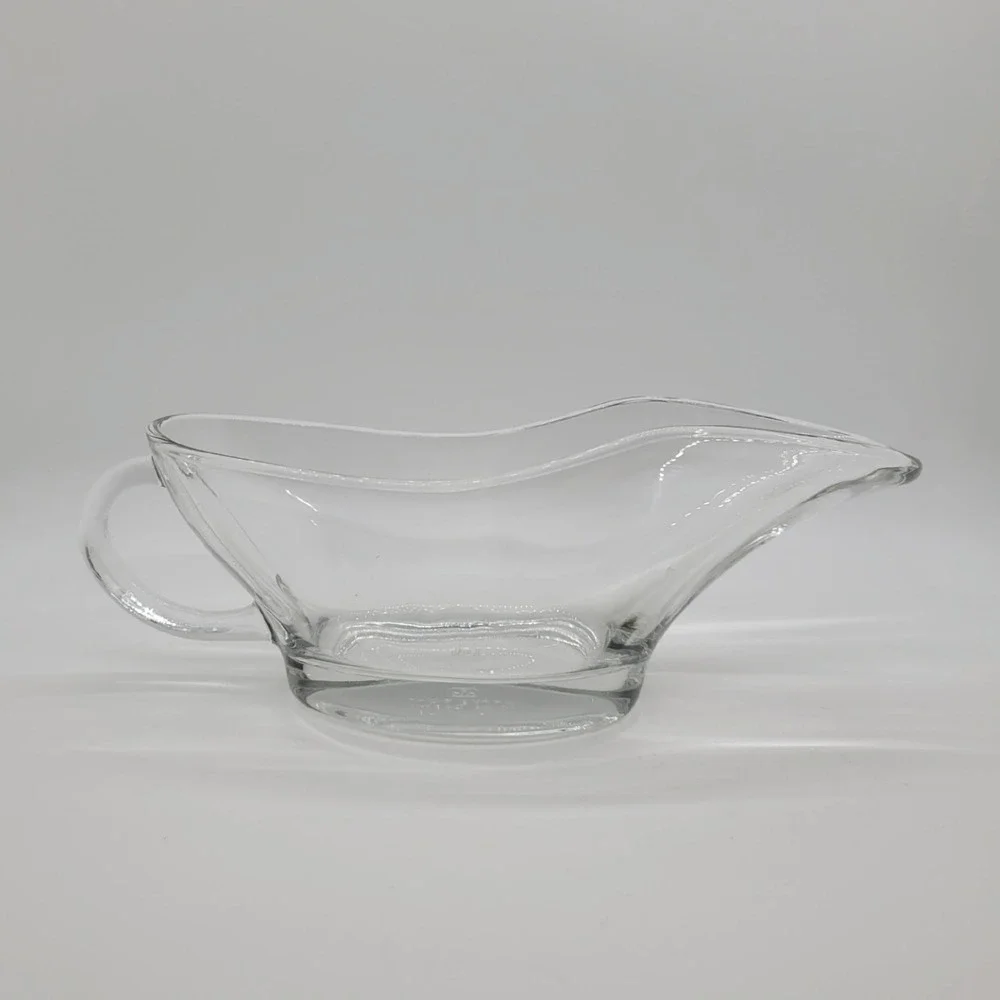 Anchor Hocking Clear Glass Gravy Boat 10oz Sauce Server USA 1028